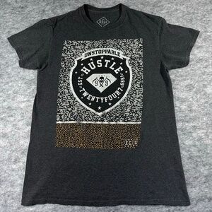 Unstoppable Hustle Women Size Small Twentyfour Graphic‎ T-Shirt Gray
